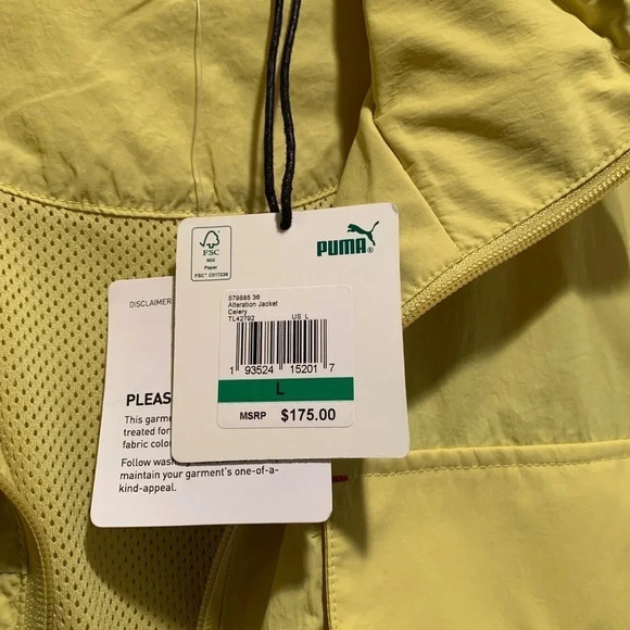 Puma X Jannik Davidsen Jacket Yellow Men’s Large New - Picture 7 of 14